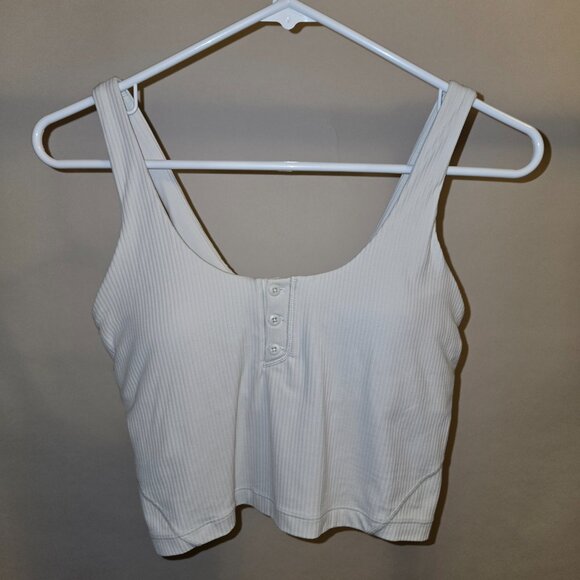 lululemon Align™ Ribbed Henley Tank Top *Light Support, A/B Cup in Bone - Picture 2 of 3